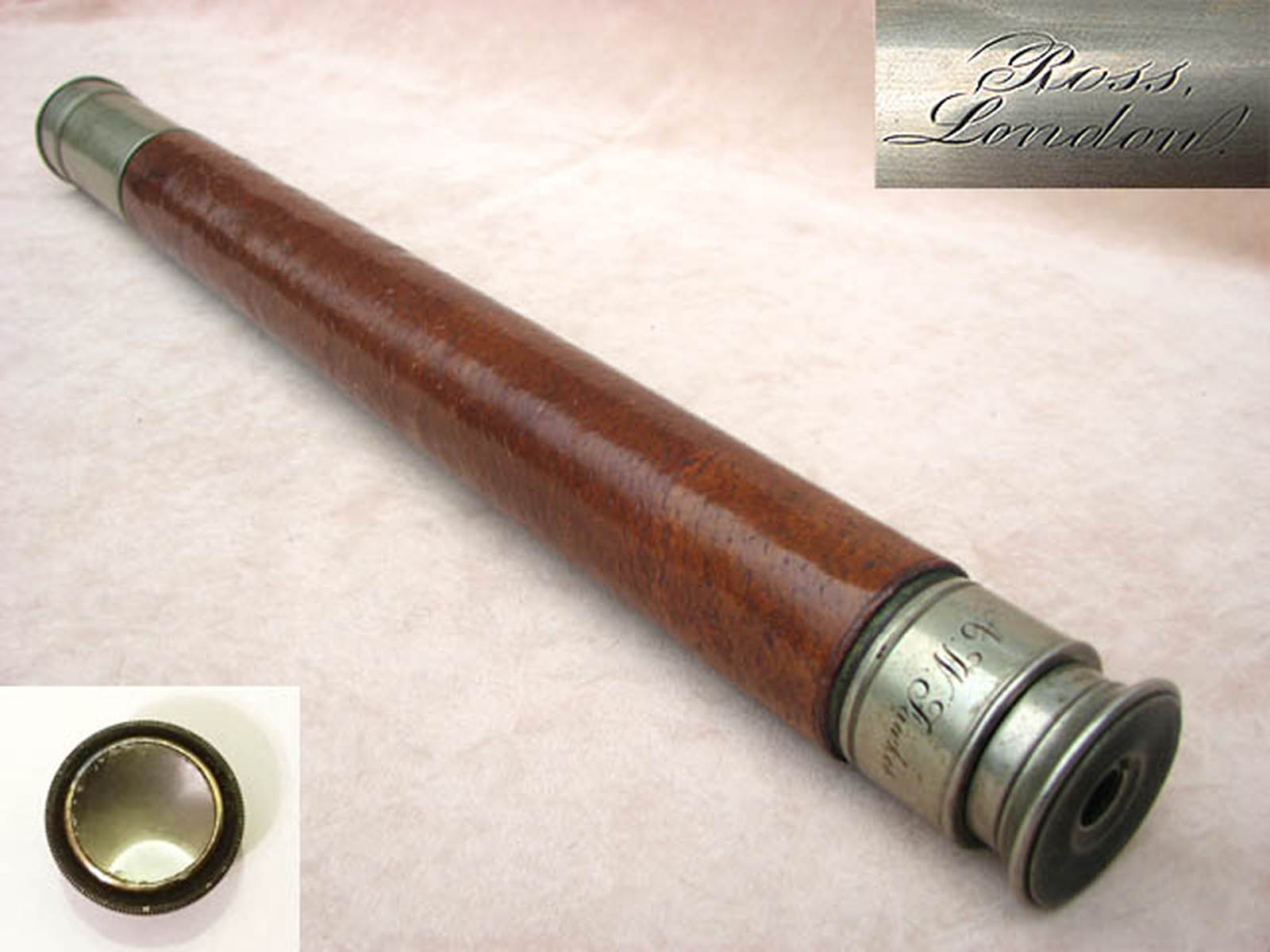 Ross London Officer of the Watch Telescope inscribed AW Fawkes